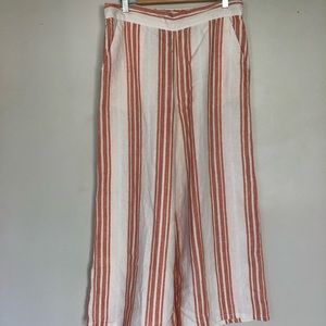 Christian Siriano Peach Linen Pants sz M